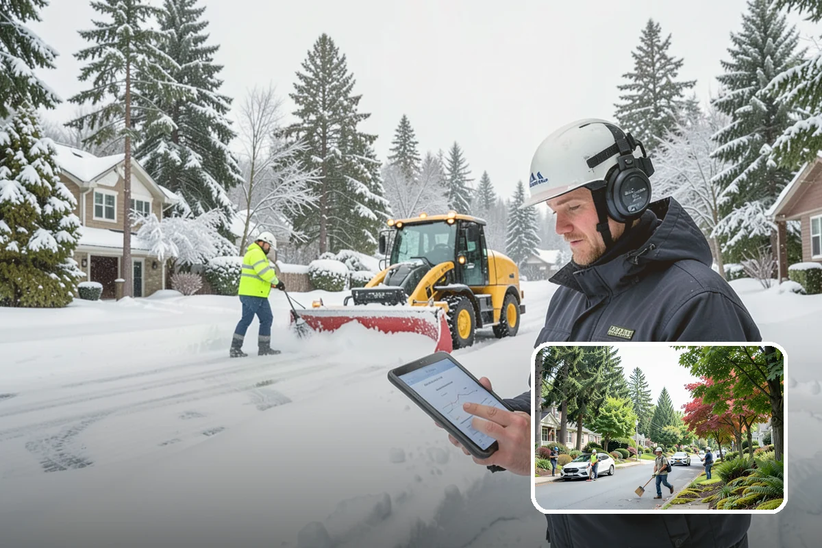 ADA Sidewalk Clearing in Beaux Arts Village, King County, WA - Maintains ADA-compliant accessible routes