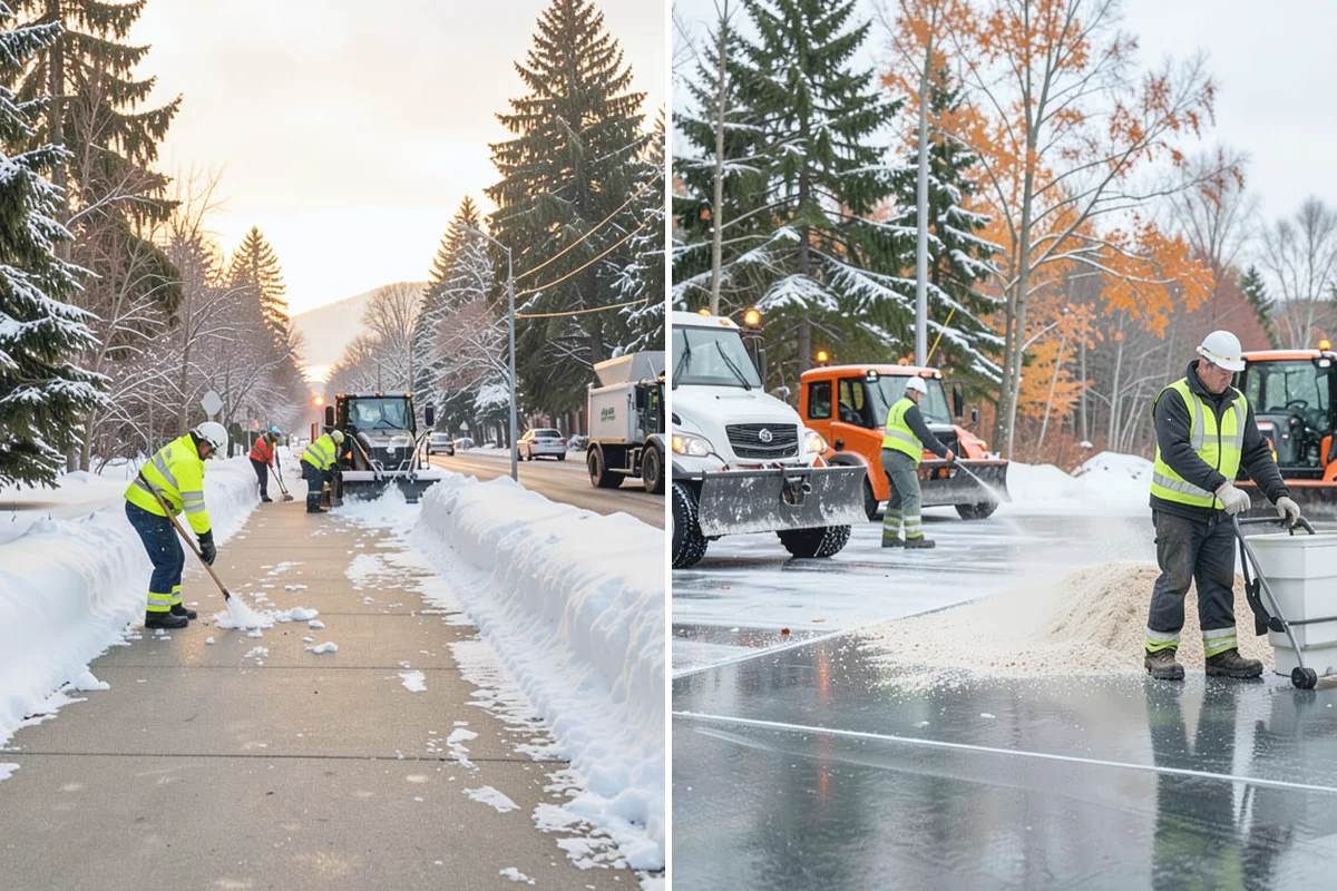ADA Sidewalk Clearing in Bonney Lake, Pierce County, WA - We identify curb ramps and accessible routes