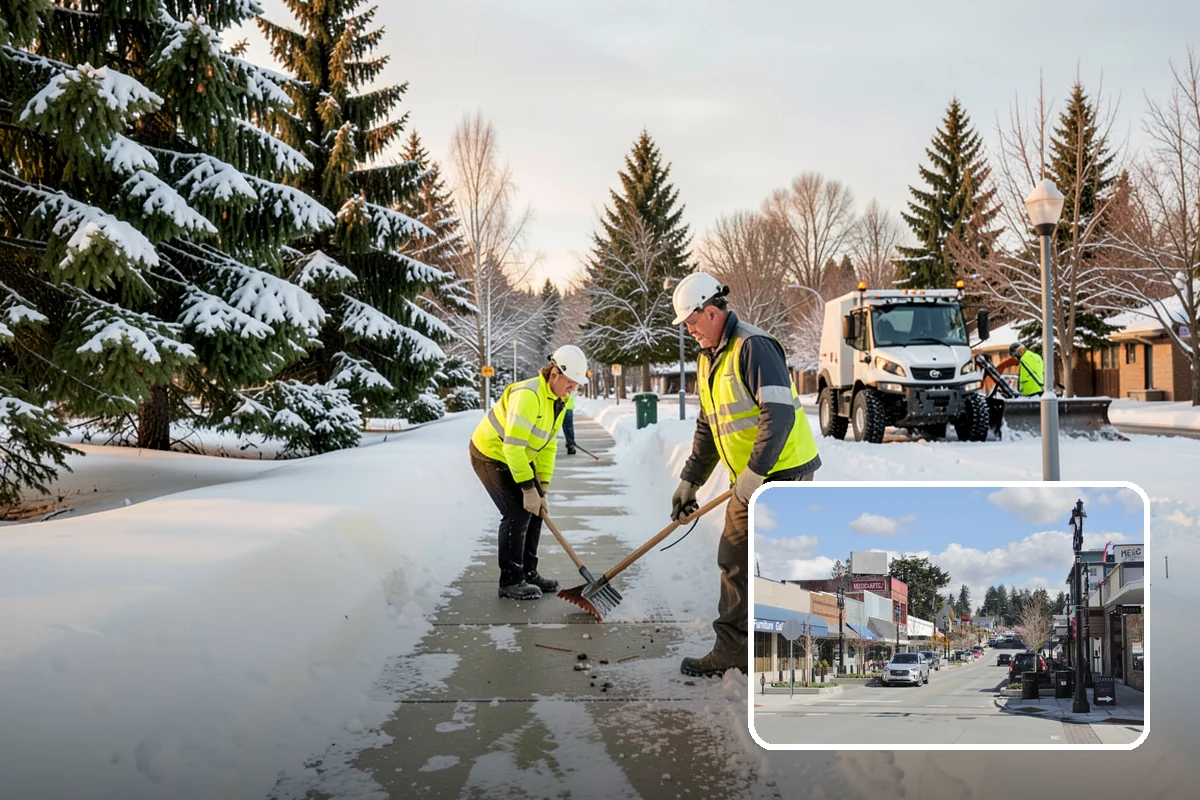 ADA Sidewalk Clearing in Bothell, King County, WA - Maintains ADA-compliant accessible routes