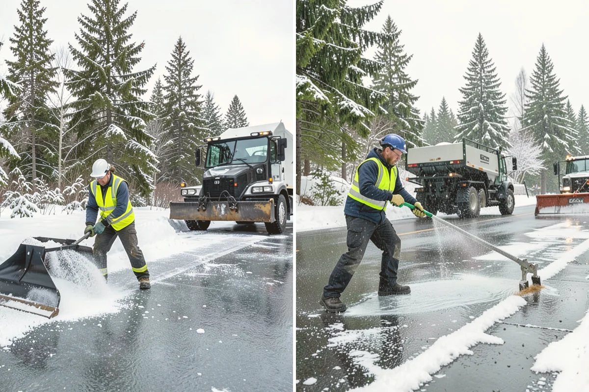 ADA Sidewalk Clearing in Bothell, King County, WA - We identify curb ramps and accessible routes