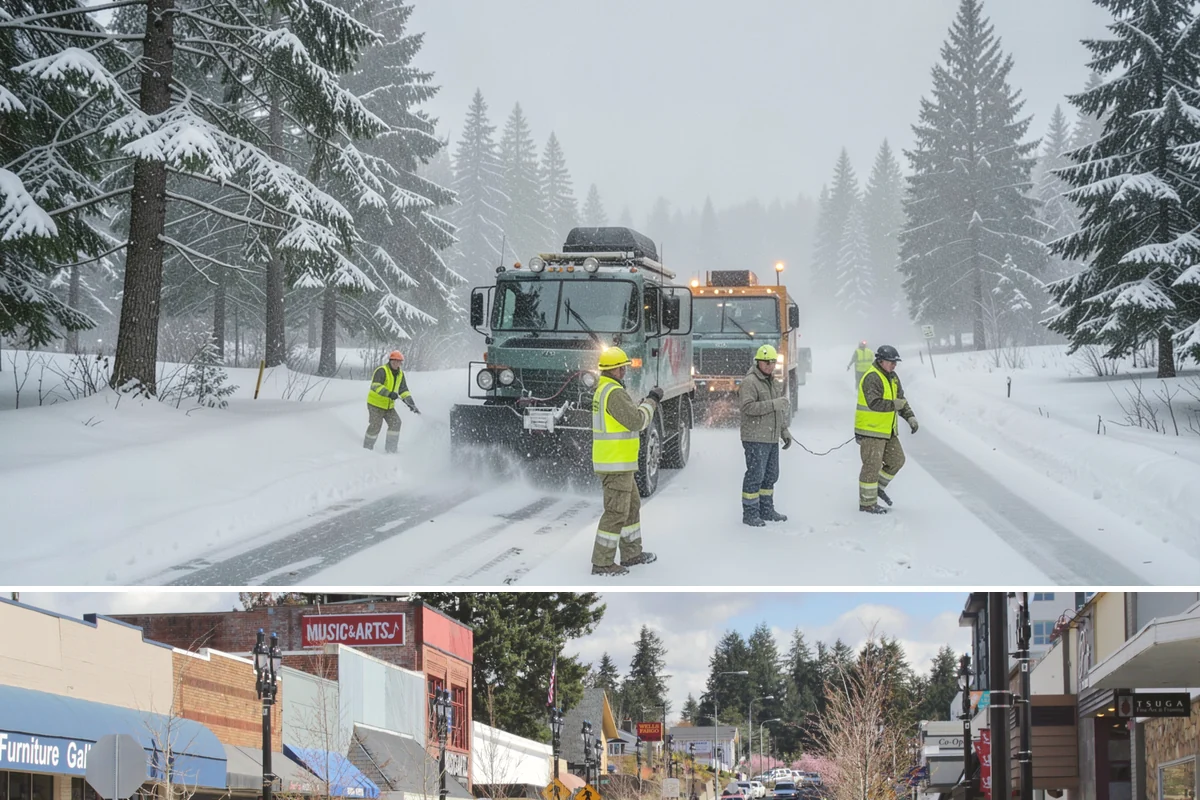 ADA Sidewalk Clearing in Bothell, King County, WA - ADA sidewalk clearing is required after every snowfall through the winter season.