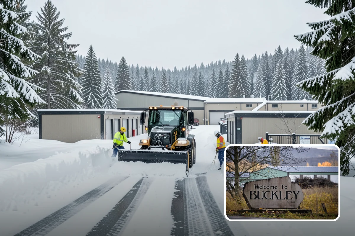 ADA Sidewalk Clearing in Buckley, Pierce County, WA - Maintains ADA-compliant accessible routes