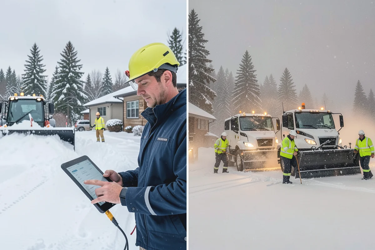ADA Sidewalk Clearing in Buckley, Pierce County, WA - We identify curb ramps and accessible routes