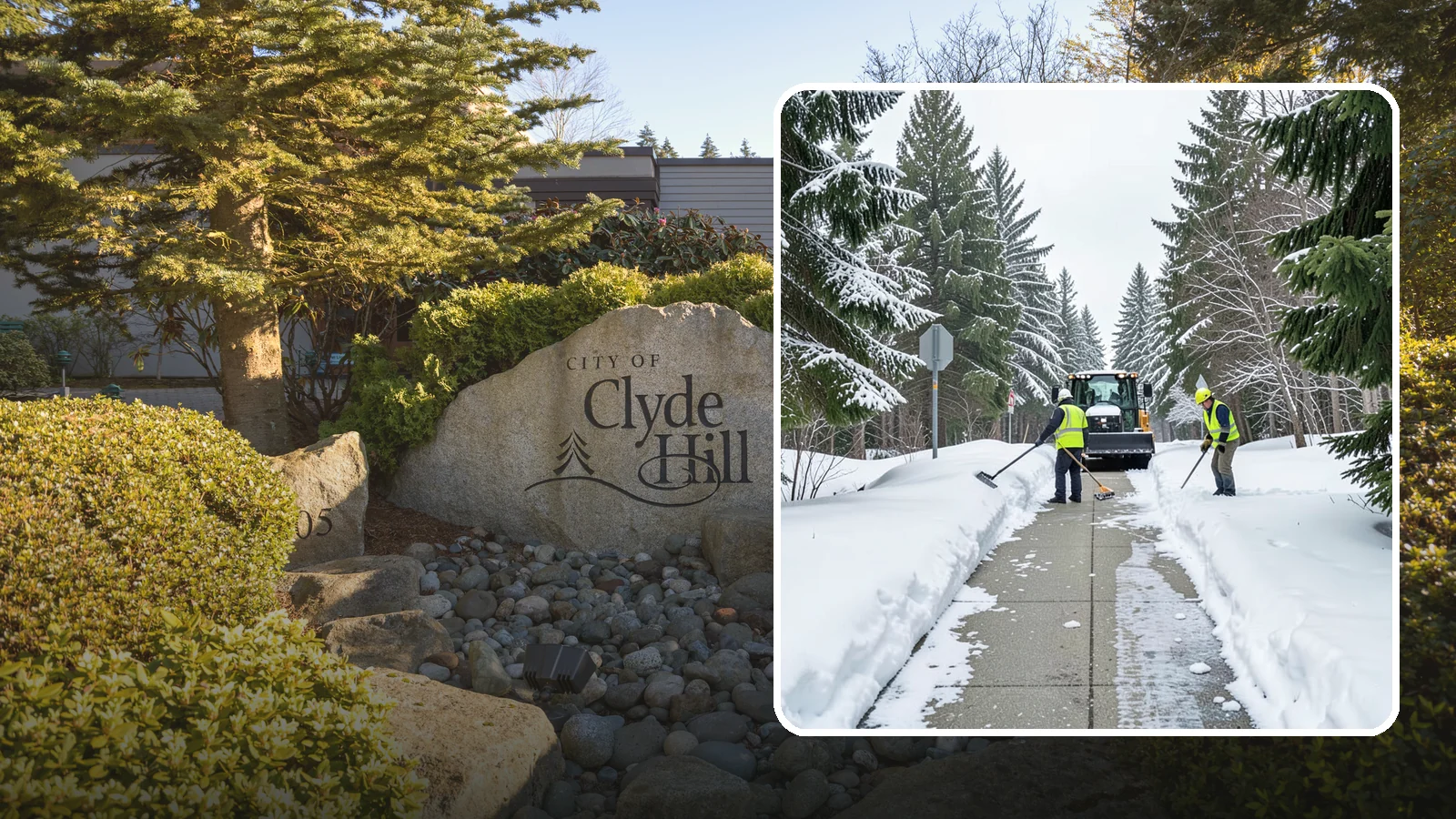 ADA Sidewalk Clearing in Clyde Hill, King County, WA - We clear sidewalks to ADA standards so ramps, routes, and access points stay usable in winter.