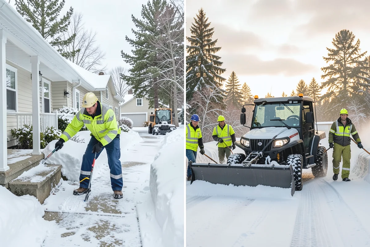 ADA Sidewalk Clearing in Darrington, Snohomish County, WA - We identify curb ramps and accessible routes
