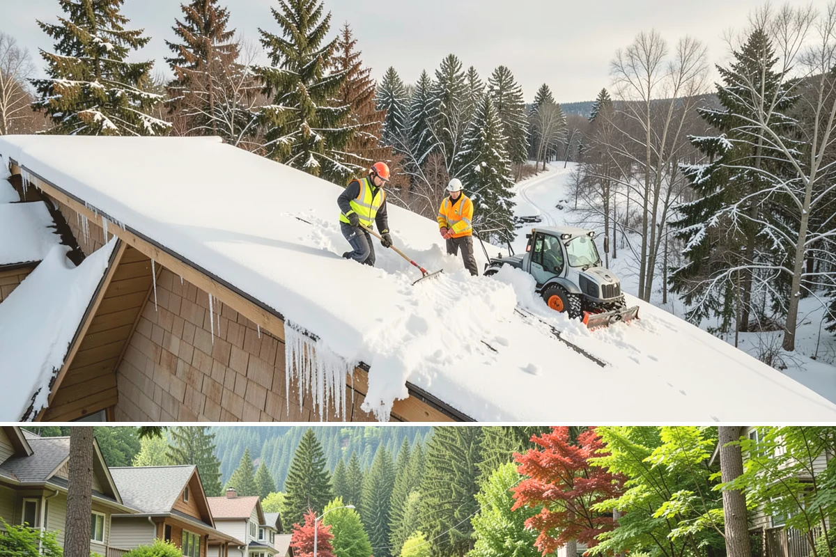 ADA Sidewalk Clearing in Darrington, Snohomish County, WA - ADA sidewalk clearing is required after every snowfall through the winter season.