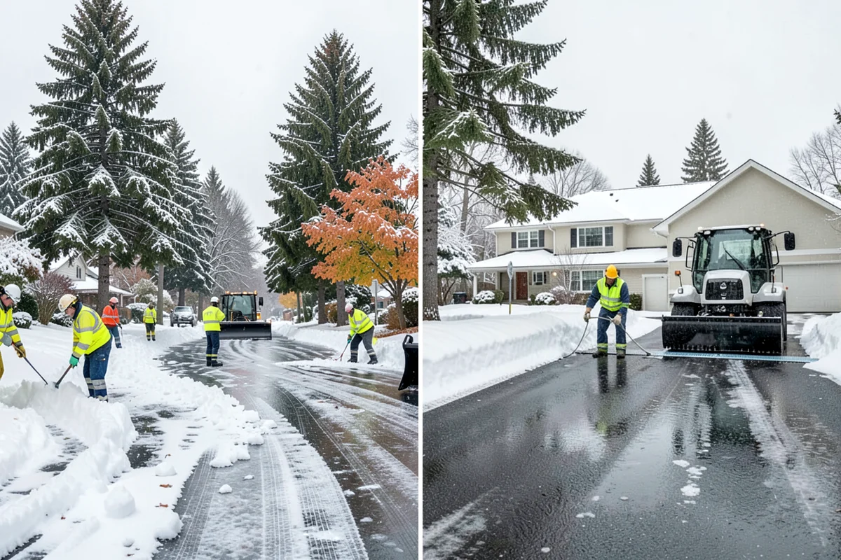 ADA Sidewalk Clearing in DuPont, Pierce County, WA - We identify curb ramps and accessible routes