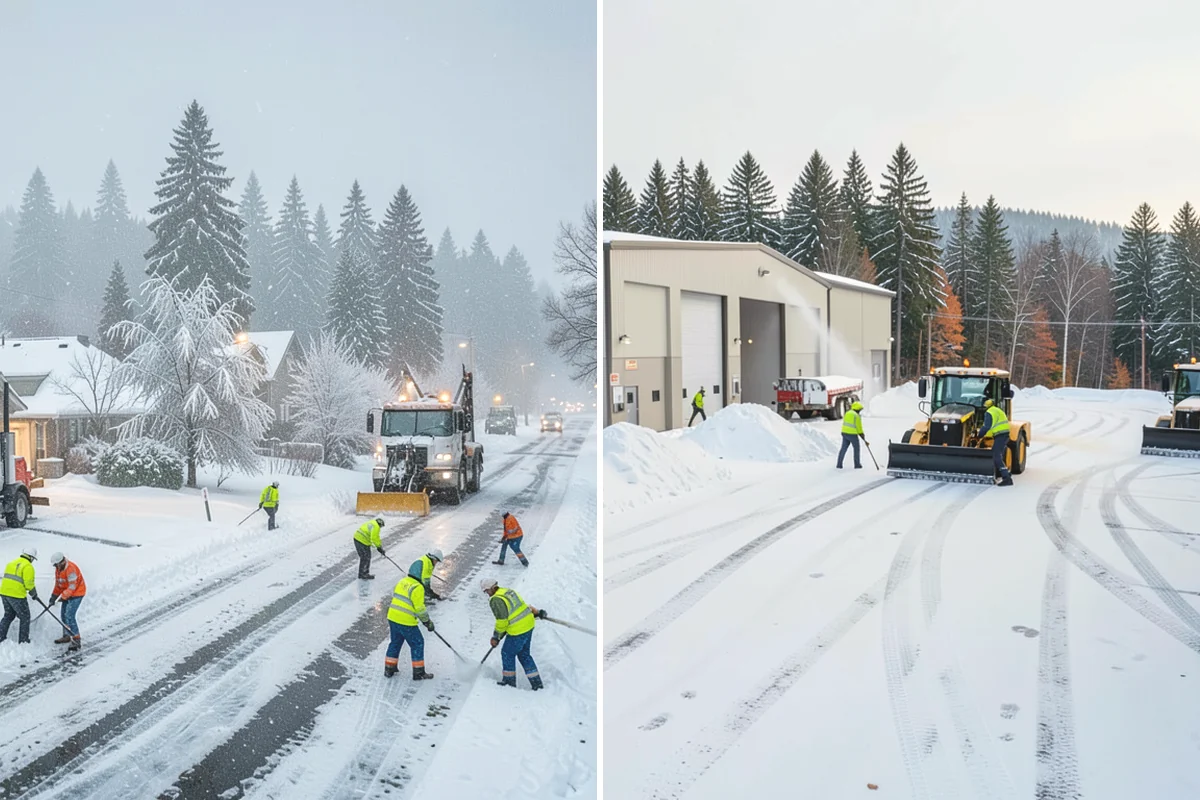 ADA Sidewalk Clearing in Duvall, King County, WA - We identify curb ramps and accessible routes