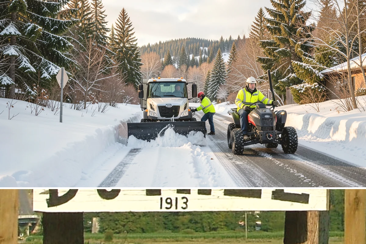 ADA Sidewalk Clearing in Duvall, King County, WA - ADA sidewalk clearing is required after every snowfall through the winter season.