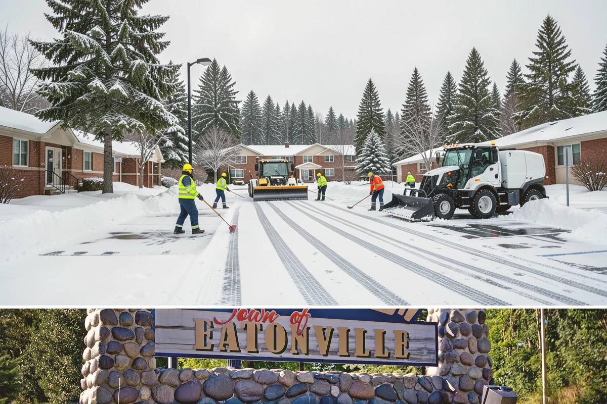 ADA Sidewalk Clearing in Eatonville, Pierce County, WA - ADA sidewalk clearing is required after every snowfall through the winter season.