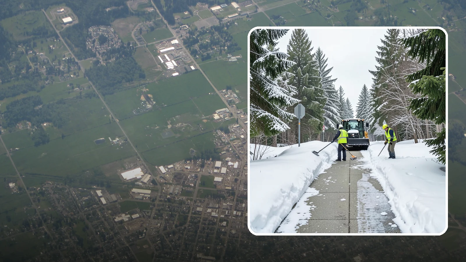 ADA Sidewalk Clearing in Enumclaw, King County, WA - We clear sidewalks to ADA standards so ramps, routes, and access points stay usable in winter.