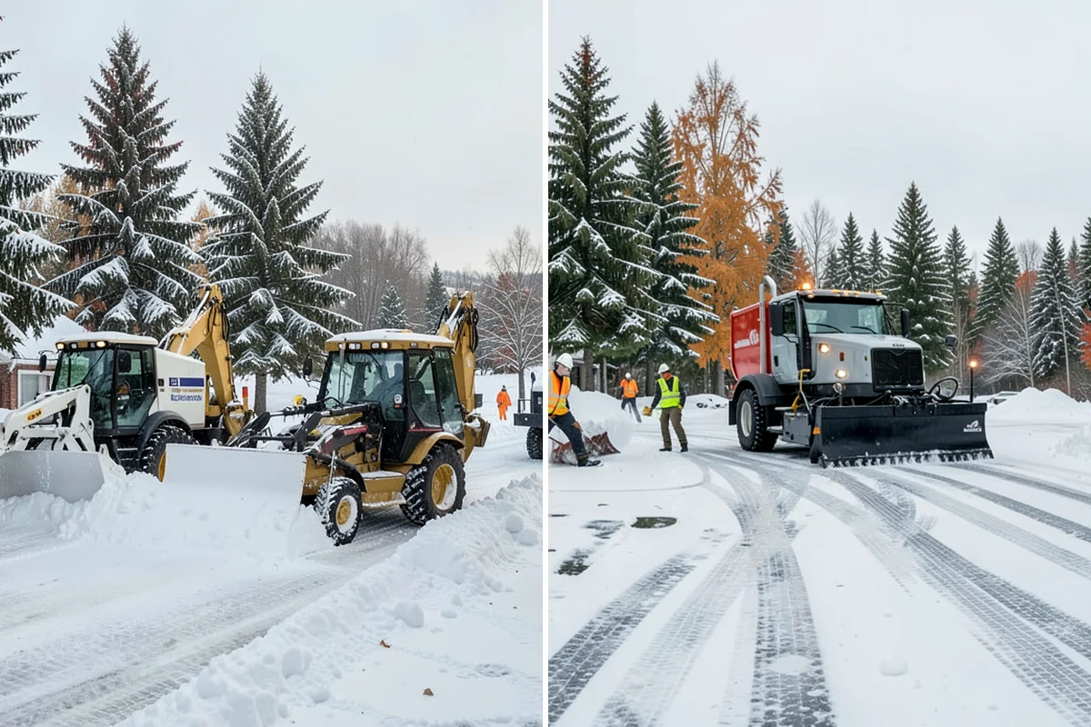 ADA Sidewalk Clearing in Enumclaw, King County, WA - We identify curb ramps and accessible routes