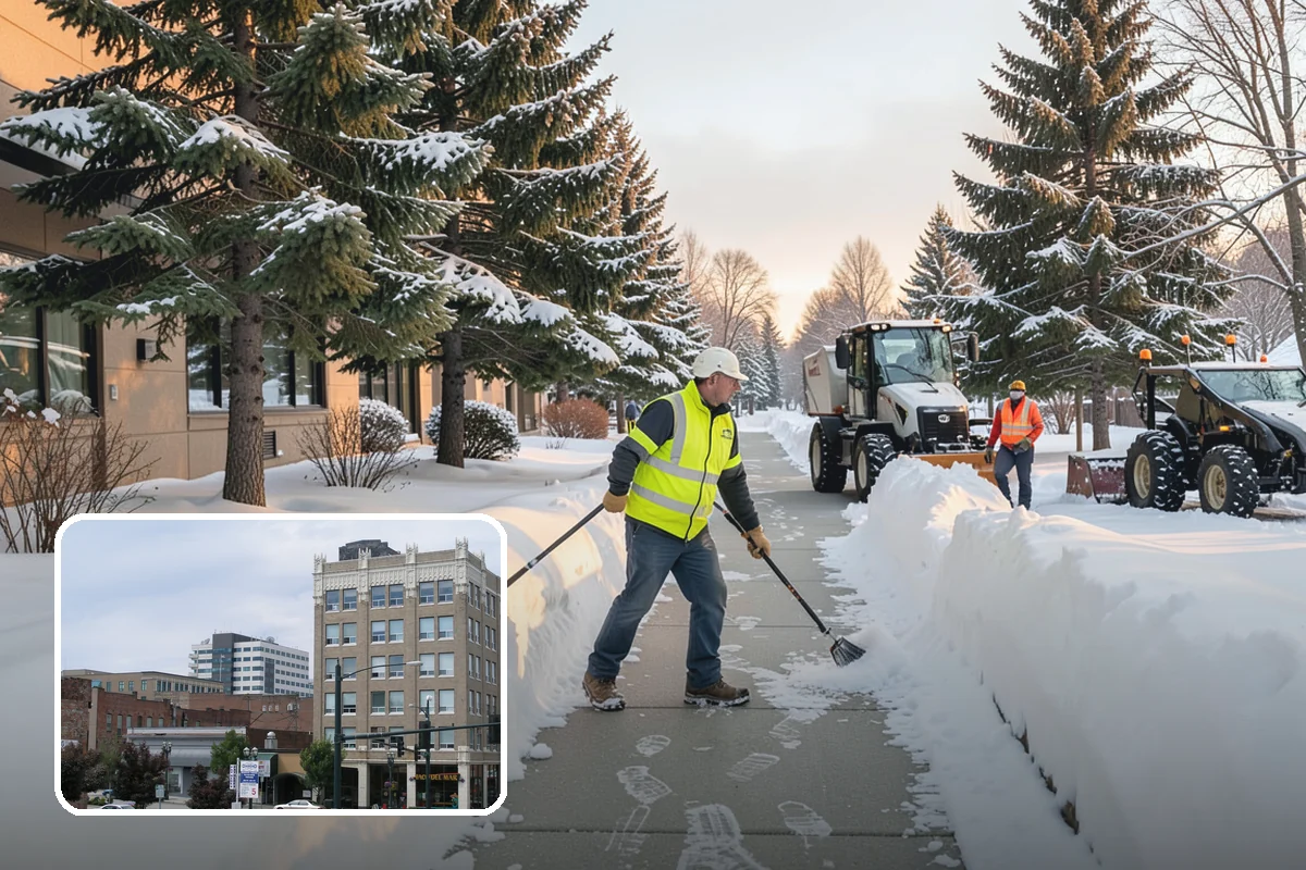 ADA Sidewalk Clearing in Everett, Snohomish County, WA - Maintains ADA-compliant accessible routes