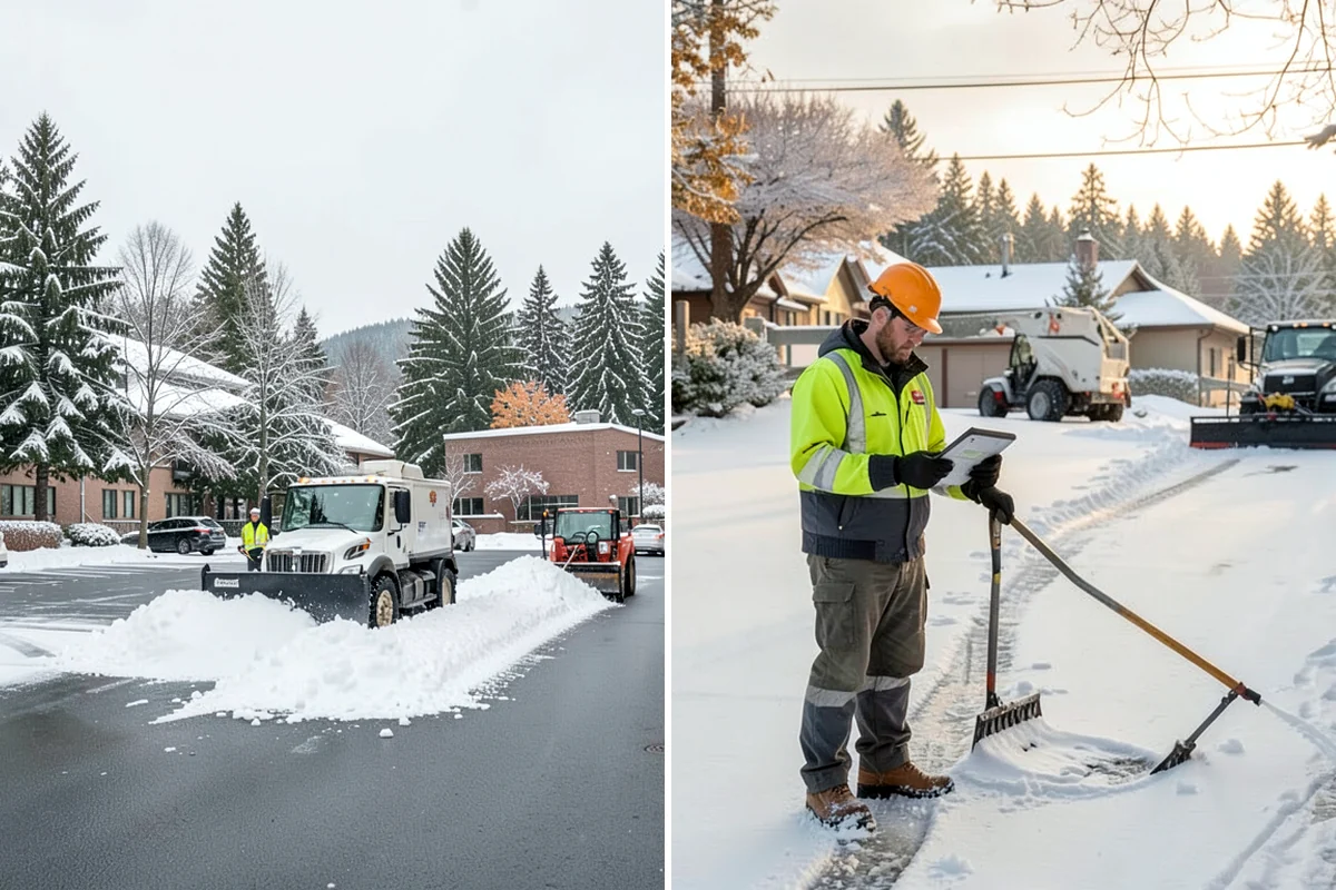ADA Sidewalk Clearing in Everett, Snohomish County, WA - We identify curb ramps and accessible routes