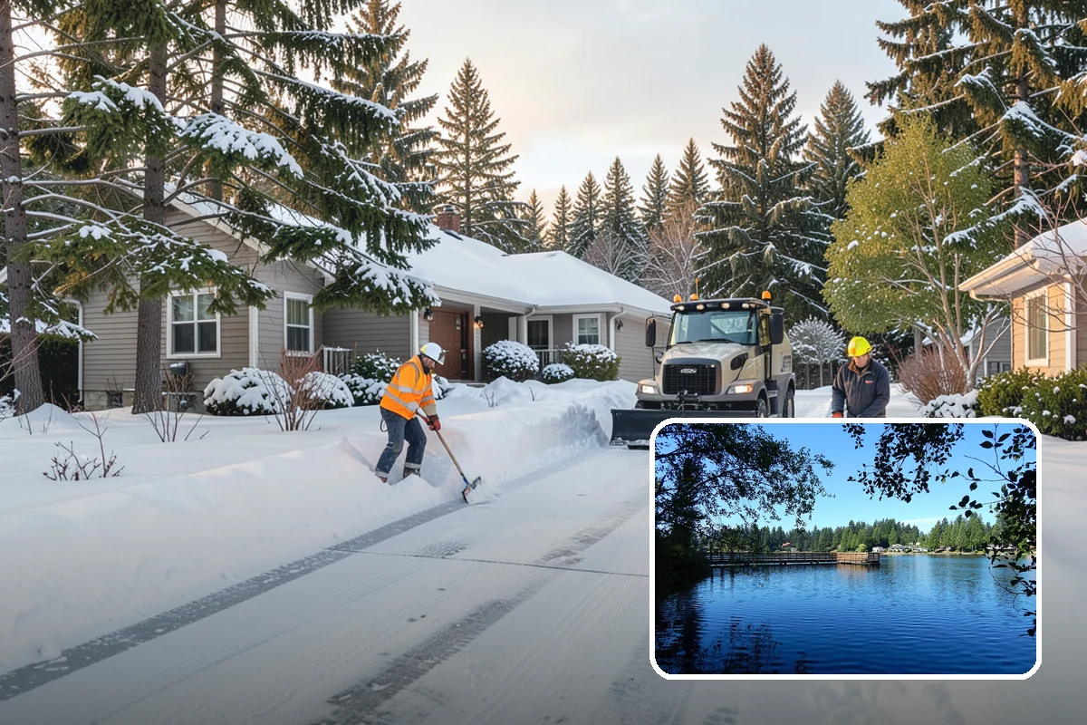 ADA Sidewalk Clearing in Federal Way, King County, WA - Maintains ADA-compliant accessible routes