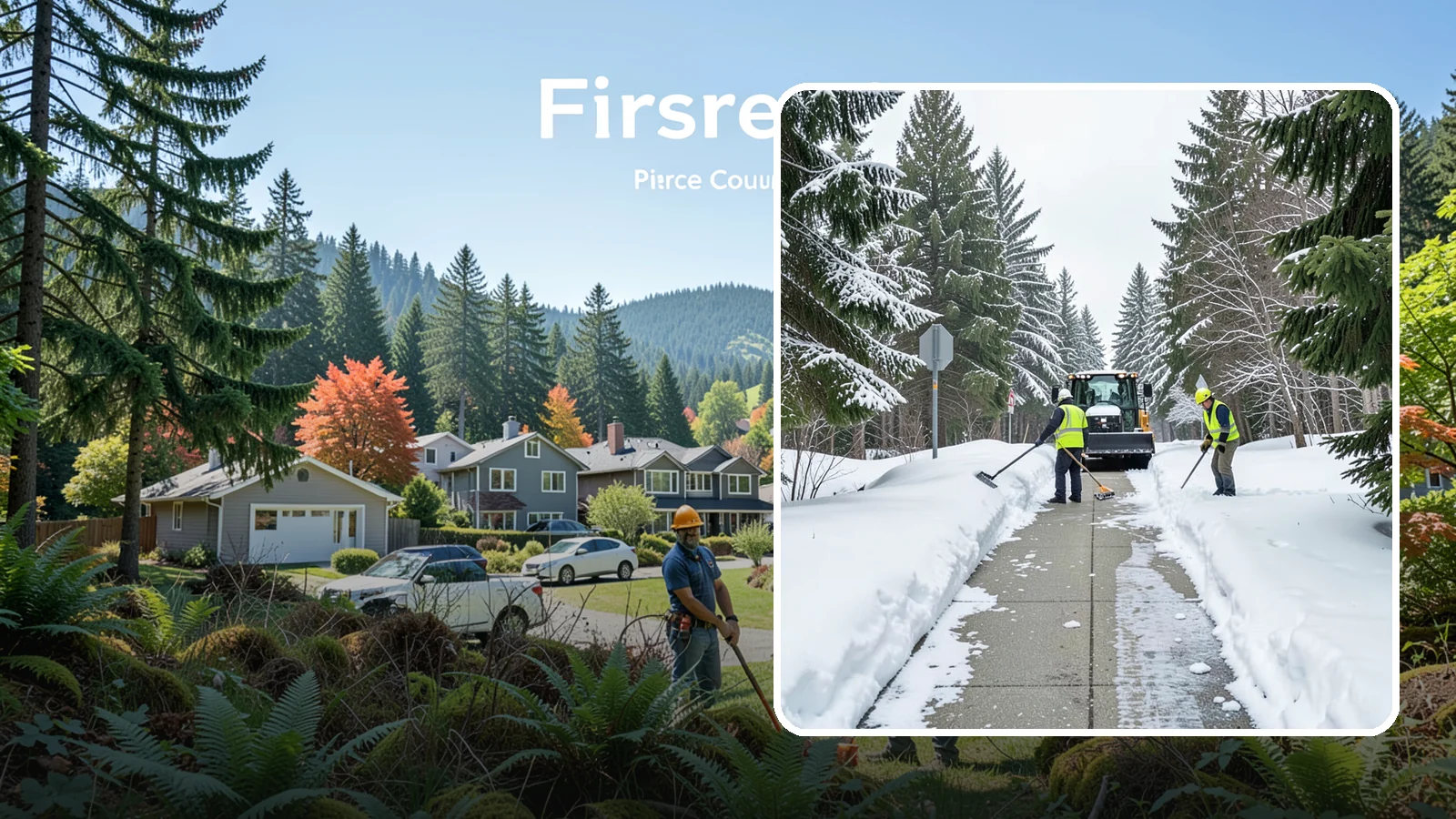 ADA Sidewalk Clearing in Fircrest, Pierce County, WA - We clear sidewalks to ADA standards so ramps, routes, and access points stay usable in winter.