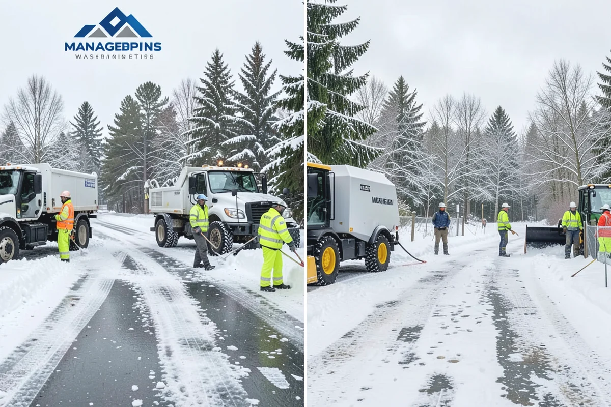 ADA Sidewalk Clearing in Granite Falls, Snohomish County, WA - We identify curb ramps and accessible routes