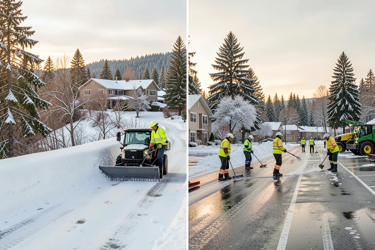 ADA Sidewalk Clearing in Hunts Point, King County, WA - We identify curb ramps and accessible routes