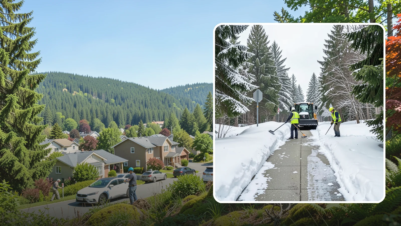 ADA Sidewalk Clearing in Index, Snohomish County, WA - We clear sidewalks to ADA standards so ramps, routes, and access points stay usable in winter.