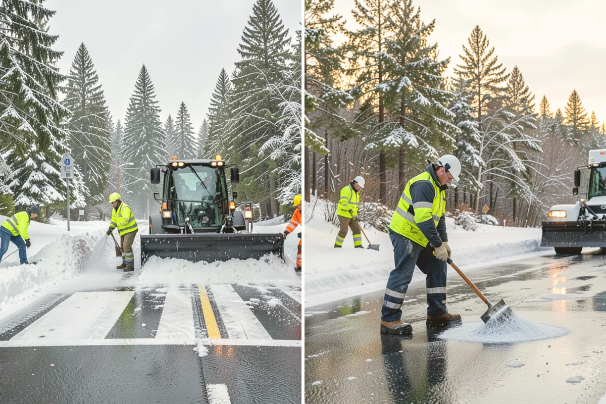 ADA Sidewalk Clearing in Index, Snohomish County, WA - We identify curb ramps and accessible routes