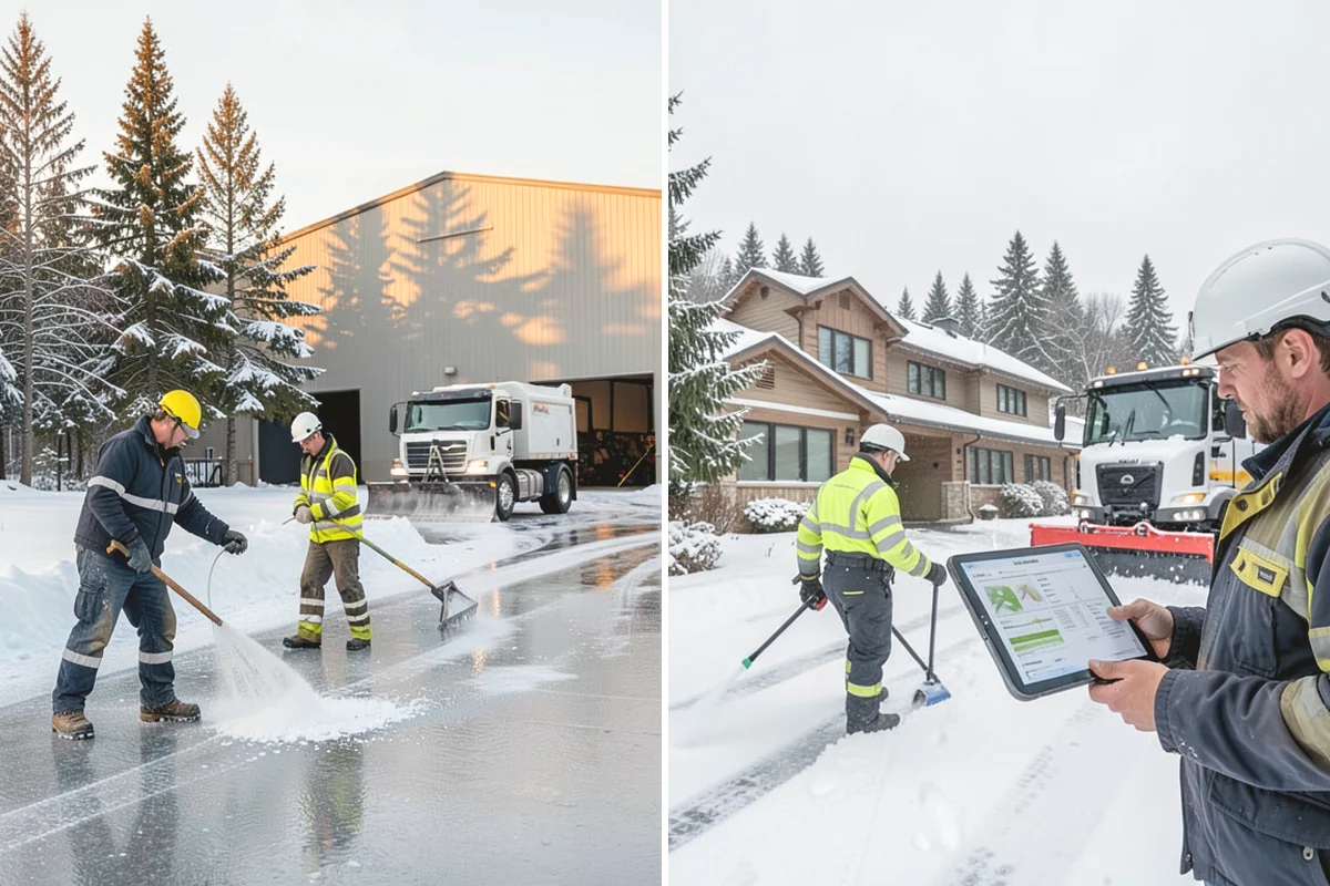ADA Sidewalk Clearing in Issaquah, King County, WA - We identify curb ramps and accessible routes