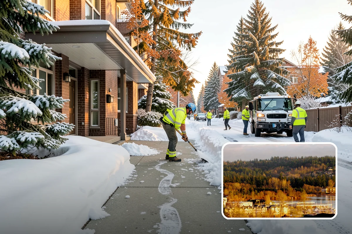 ADA Sidewalk Clearing in Kenmore, King County, WA - Maintains ADA-compliant accessible routes