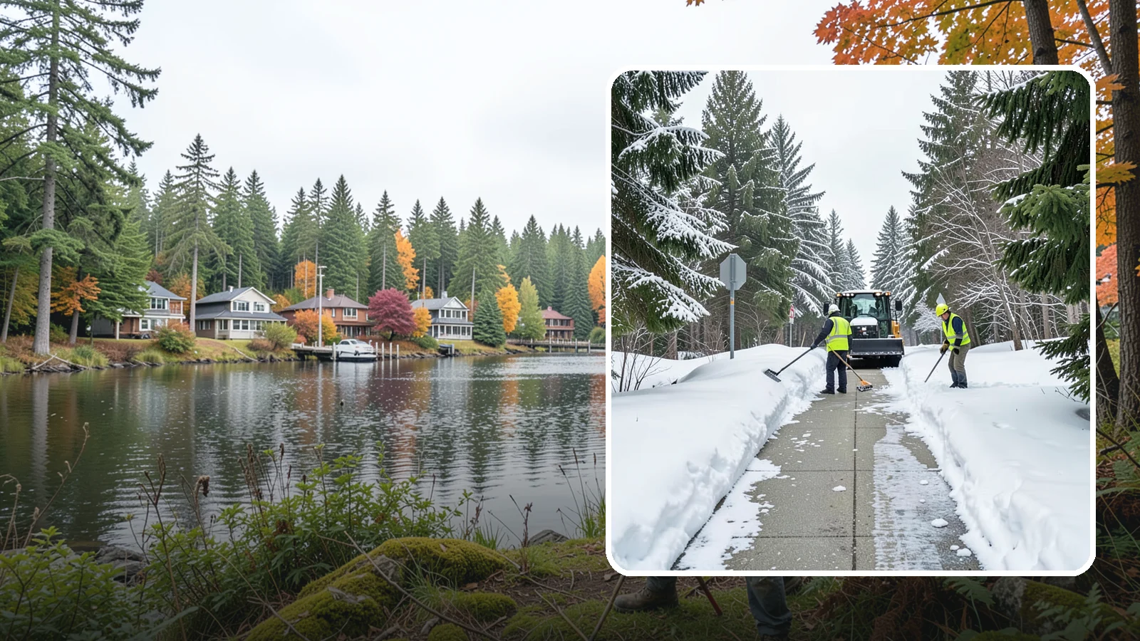 ADA Sidewalk Clearing in La Conner, Skagit County, WA - We clear sidewalks to ADA standards so ramps, routes, and access points stay usable in winter.