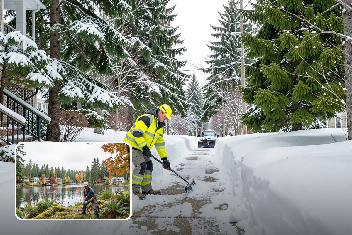 ADA Sidewalk Clearing in La Conner, Skagit County, WA - Maintains ADA-compliant accessible routes