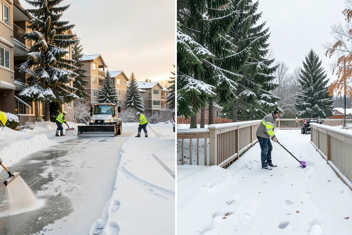 ADA Sidewalk Clearing in Lakewood, Pierce County, WA - We identify curb ramps and accessible routes