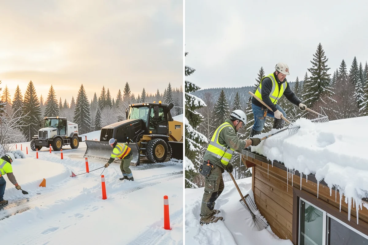 ADA Sidewalk Clearing in Langley, Island County, WA - We identify curb ramps and accessible routes