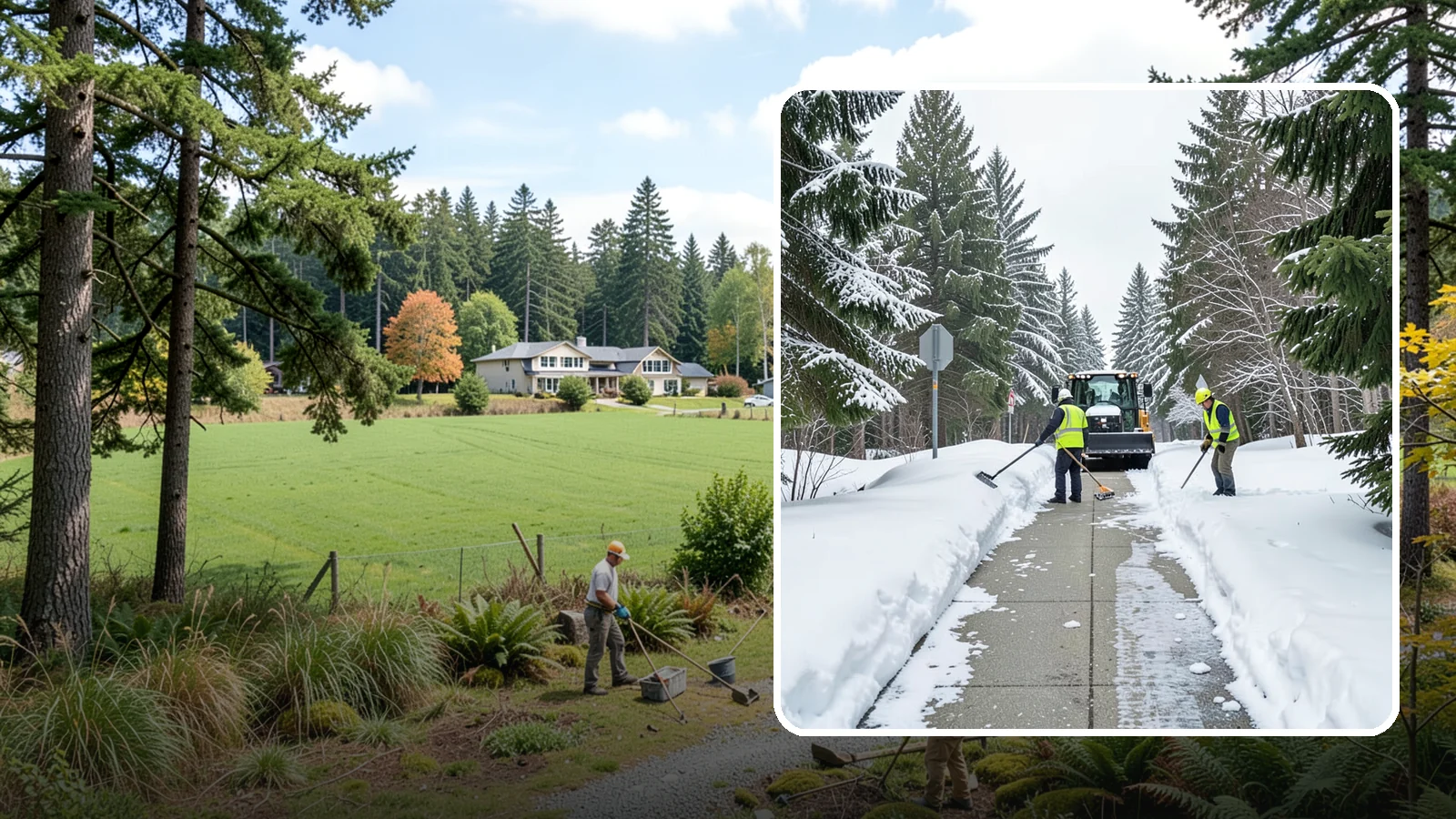 ADA Sidewalk Clearing in Lyman, Skagit County, WA - We clear sidewalks to ADA standards so ramps, routes, and access points stay usable in winter.