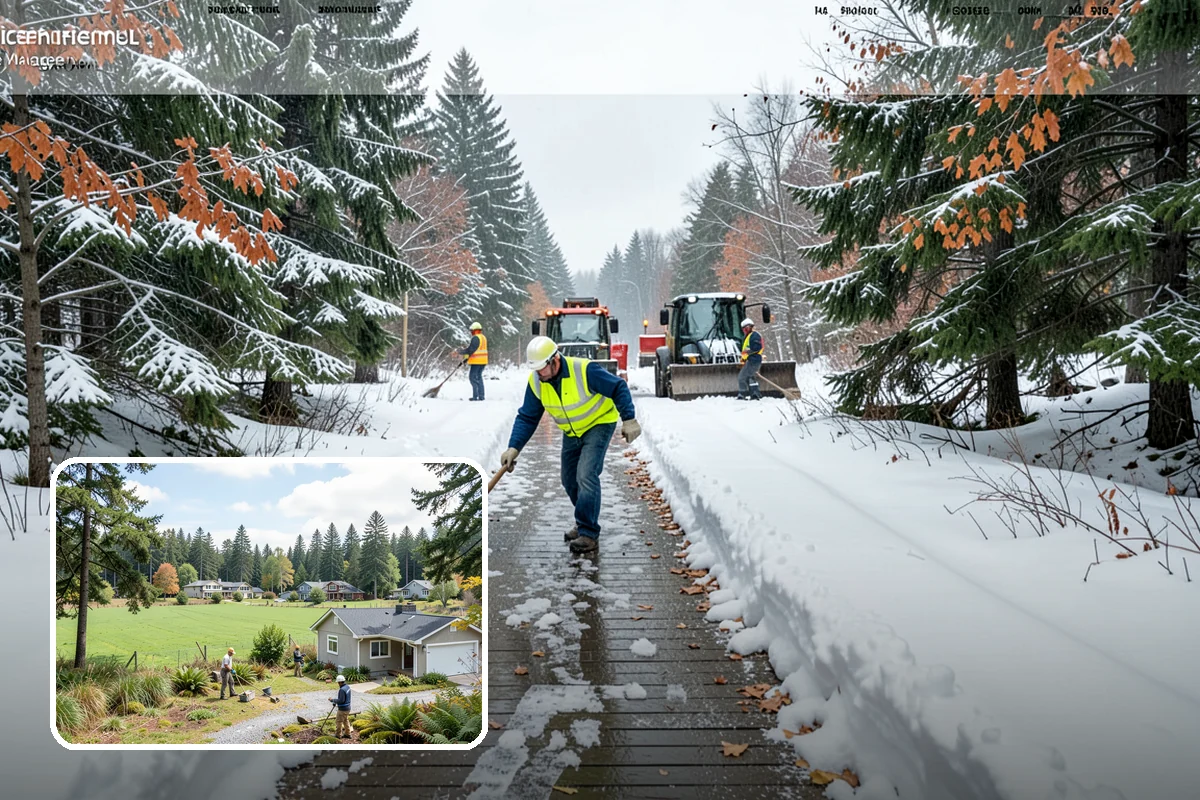 ADA Sidewalk Clearing in Lyman, Skagit County, WA - Maintains ADA-compliant accessible routes