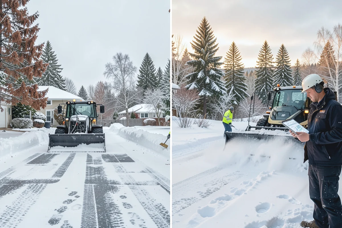 ADA Sidewalk Clearing in Marysville, Snohomish County, WA - We identify curb ramps and accessible routes