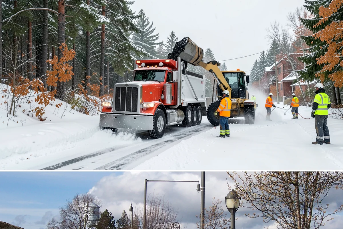ADA Sidewalk Clearing in Marysville, Snohomish County, WA - ADA sidewalk clearing is required after every snowfall through the winter season.