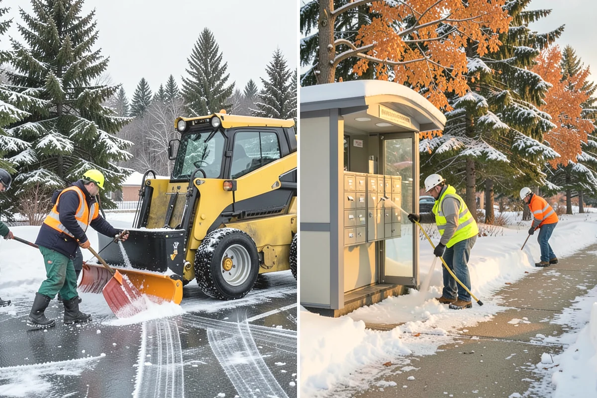 ADA Sidewalk Clearing in Mercer Island, King County, WA - We identify curb ramps and accessible routes