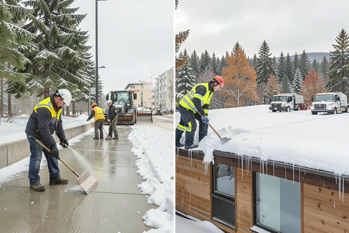 ADA Sidewalk Clearing in Mill Creek, Snohomish County, WA - We identify curb ramps and accessible routes