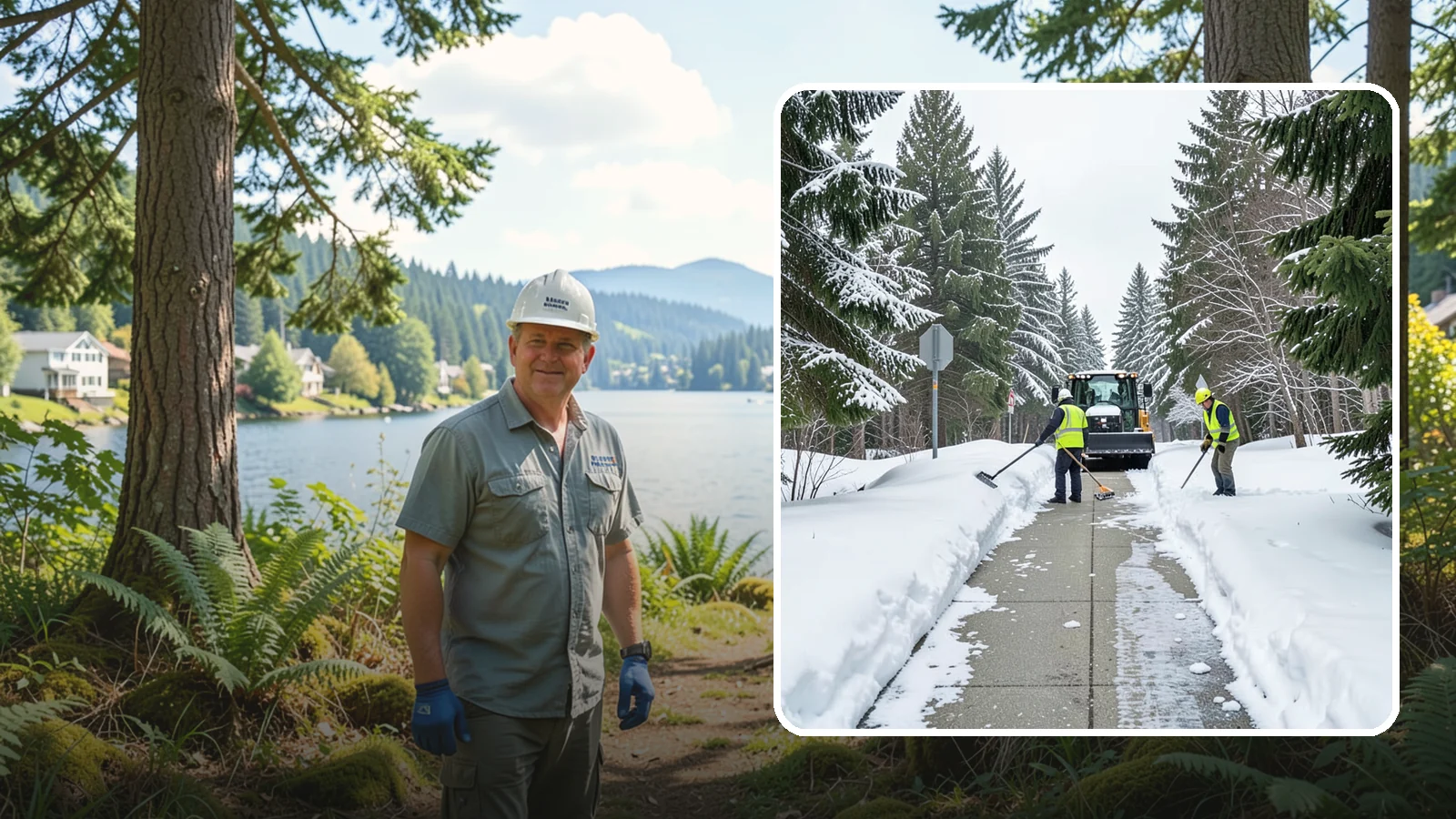 ADA Sidewalk Clearing in Milton, King County, WA - We clear sidewalks to ADA standards so ramps, routes, and access points stay usable in winter.
