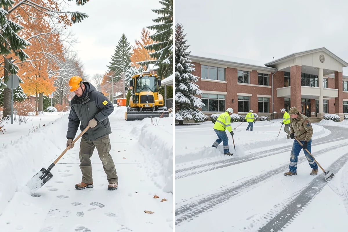 ADA Sidewalk Clearing in Monroe, Snohomish County, WA - We identify curb ramps and accessible routes