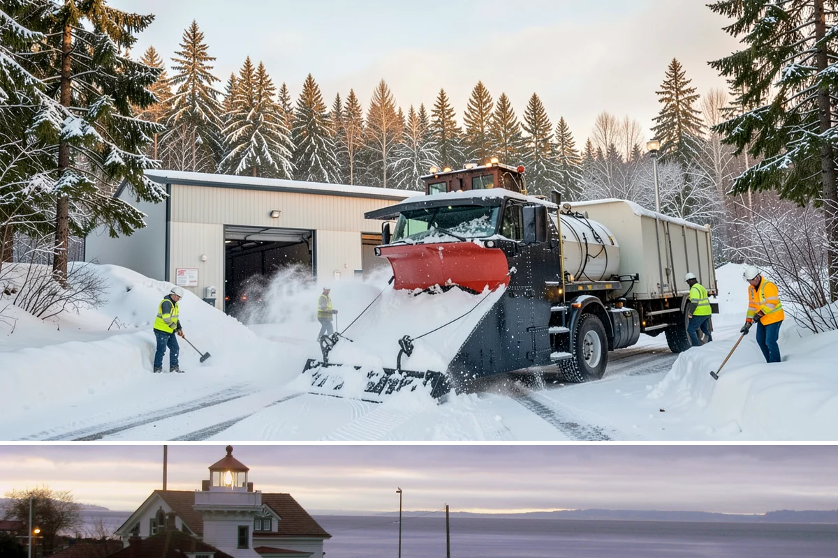 ADA Sidewalk Clearing in Mukilteo, Snohomish County, WA - ADA sidewalk clearing is required after every snowfall through the winter season.