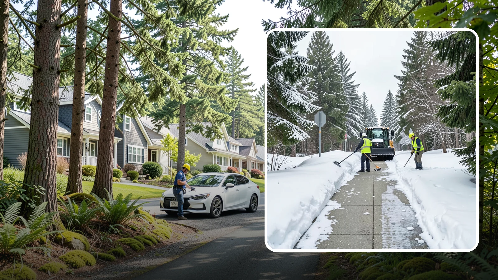 ADA Sidewalk Clearing in Normandy Park, King County, WA - We clear sidewalks to ADA standards so ramps, routes, and access points stay usable in winter.