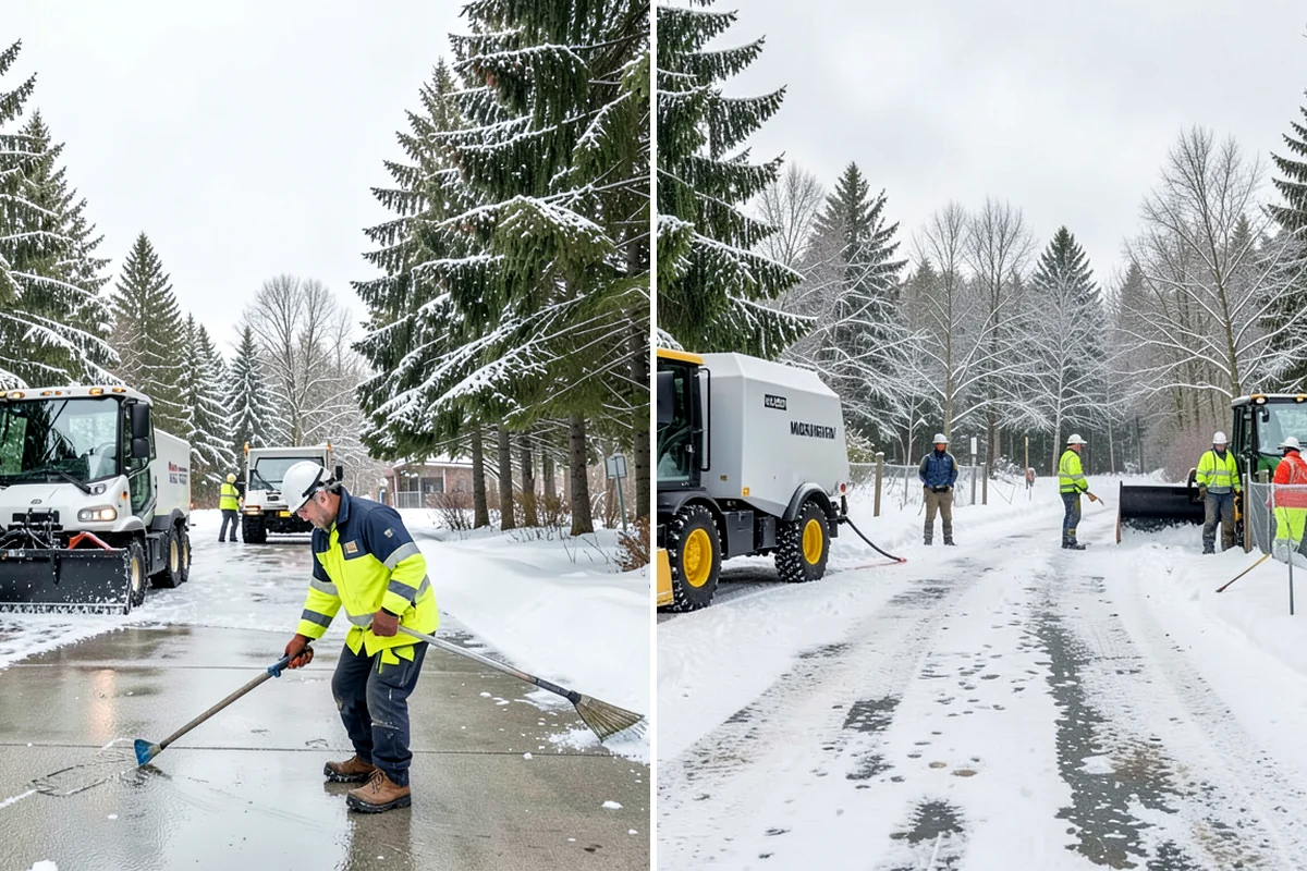 ADA Sidewalk Clearing in Normandy Park, King County, WA - We identify curb ramps and accessible routes