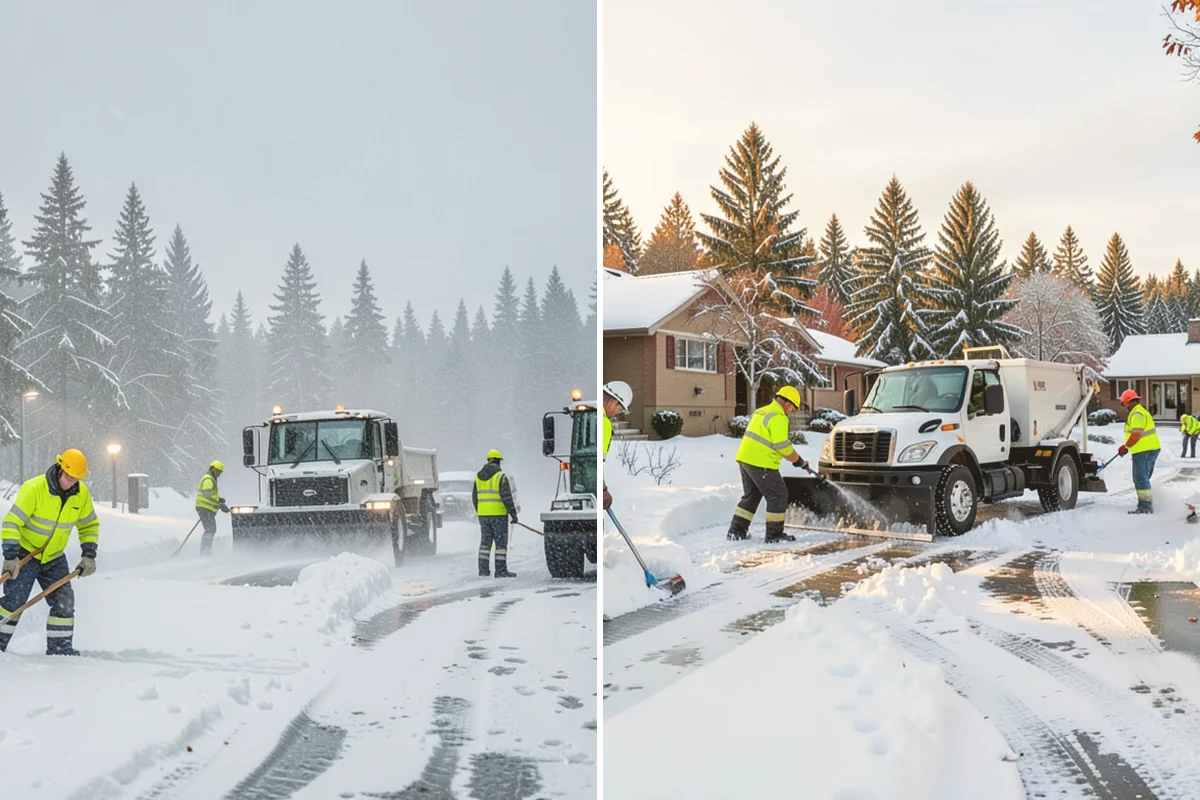 ADA Sidewalk Clearing in Orting, Pierce County, WA - We identify curb ramps and accessible routes
