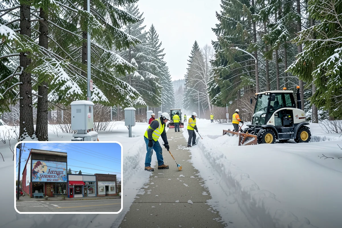 ADA Sidewalk Clearing in Ruston, Pierce County, WA - Maintains ADA-compliant accessible routes