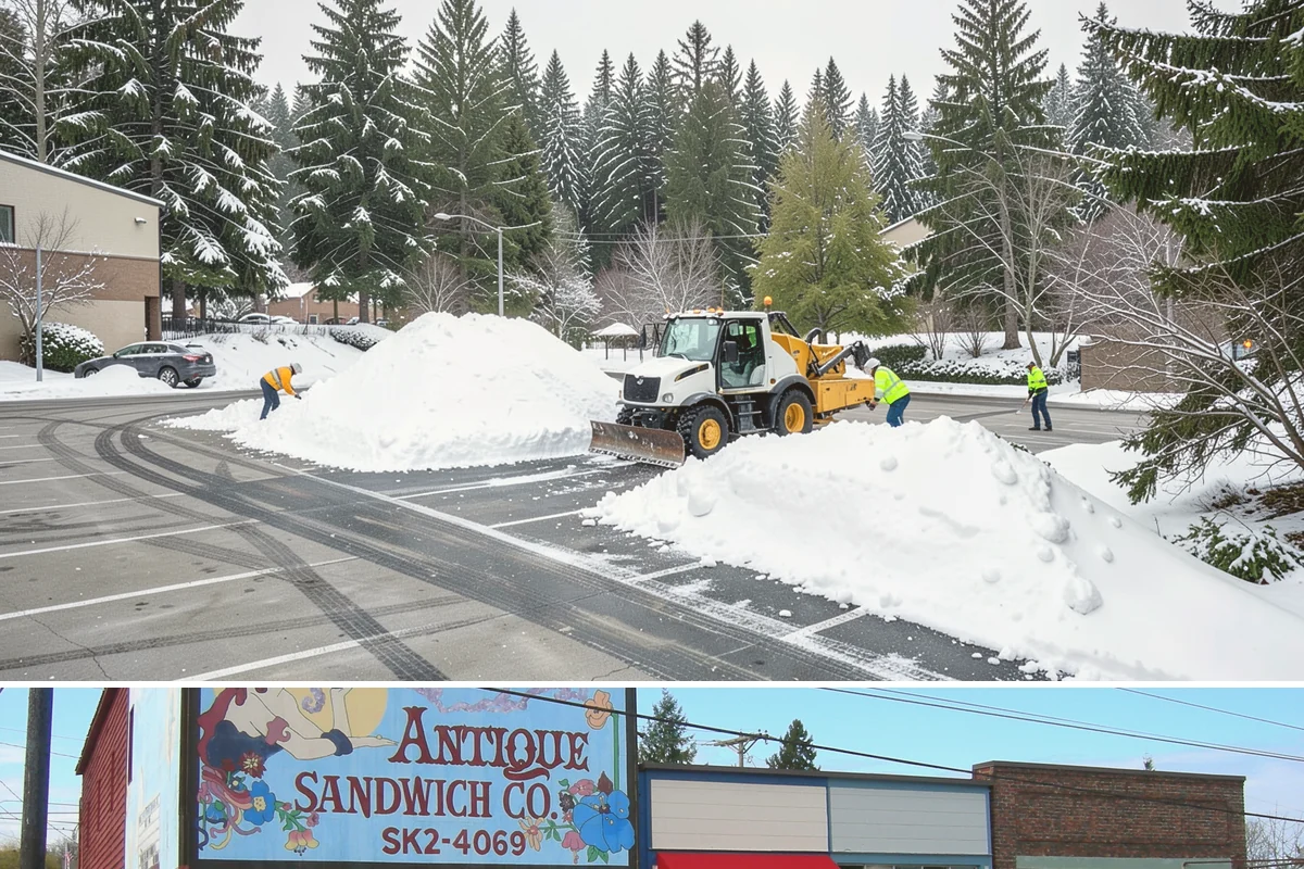 ADA Sidewalk Clearing in Ruston, Pierce County, WA - ADA sidewalk clearing is required after every snowfall through the winter season.