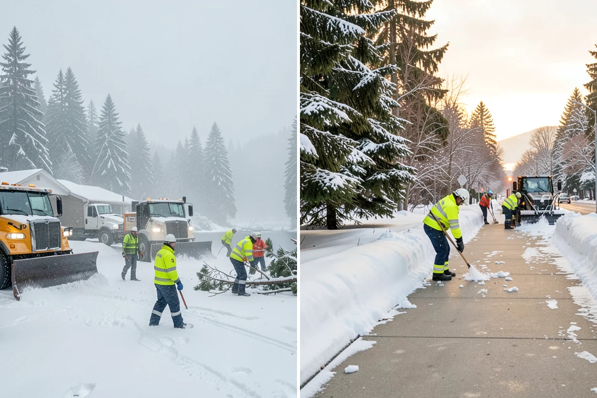 ADA Sidewalk Clearing in SeaTac, King County, WA - We identify curb ramps and accessible routes