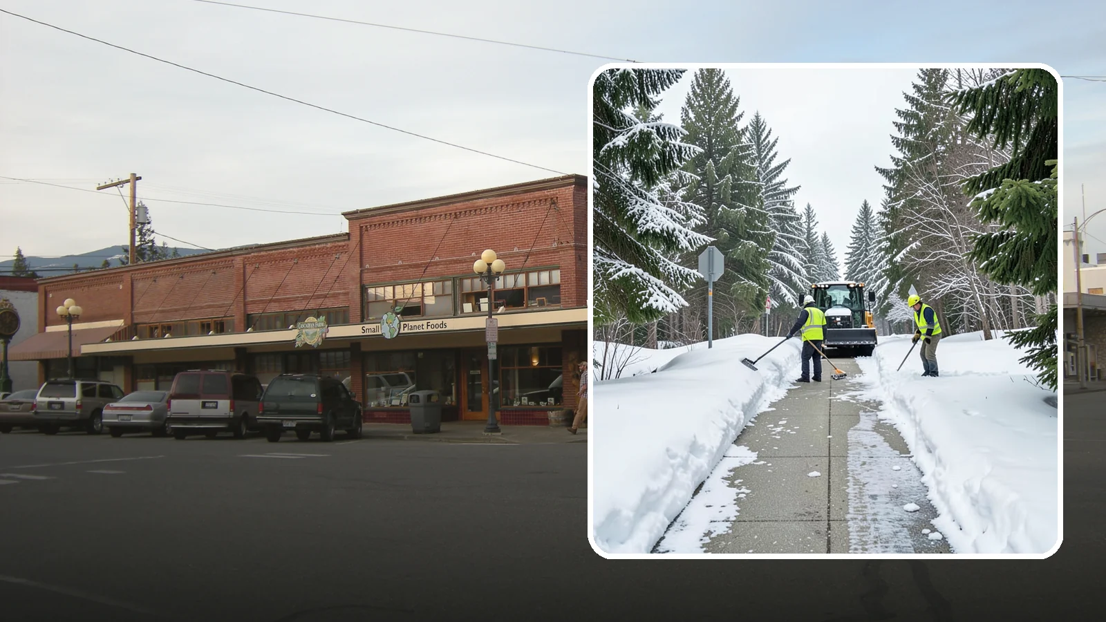 ADA Sidewalk Clearing in Sedro-Woolley, Skagit County, WA - We clear sidewalks to ADA standards so ramps, routes, and access points stay usable in winter.