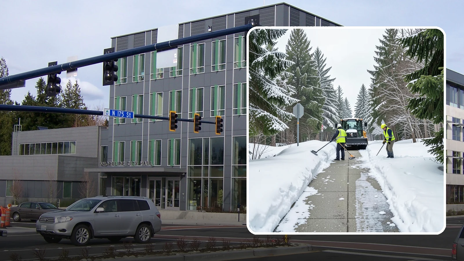 ADA Sidewalk Clearing in Shoreline, King County, WA - We clear sidewalks to ADA standards so ramps, routes, and access points stay usable in winter.