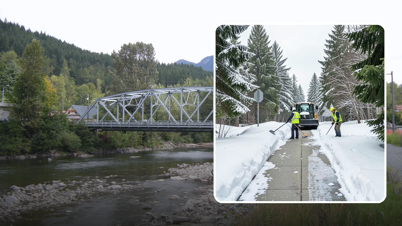 ADA Sidewalk Clearing in Skykomish, King County, WA - We clear sidewalks to ADA standards so ramps, routes, and access points stay usable in winter.