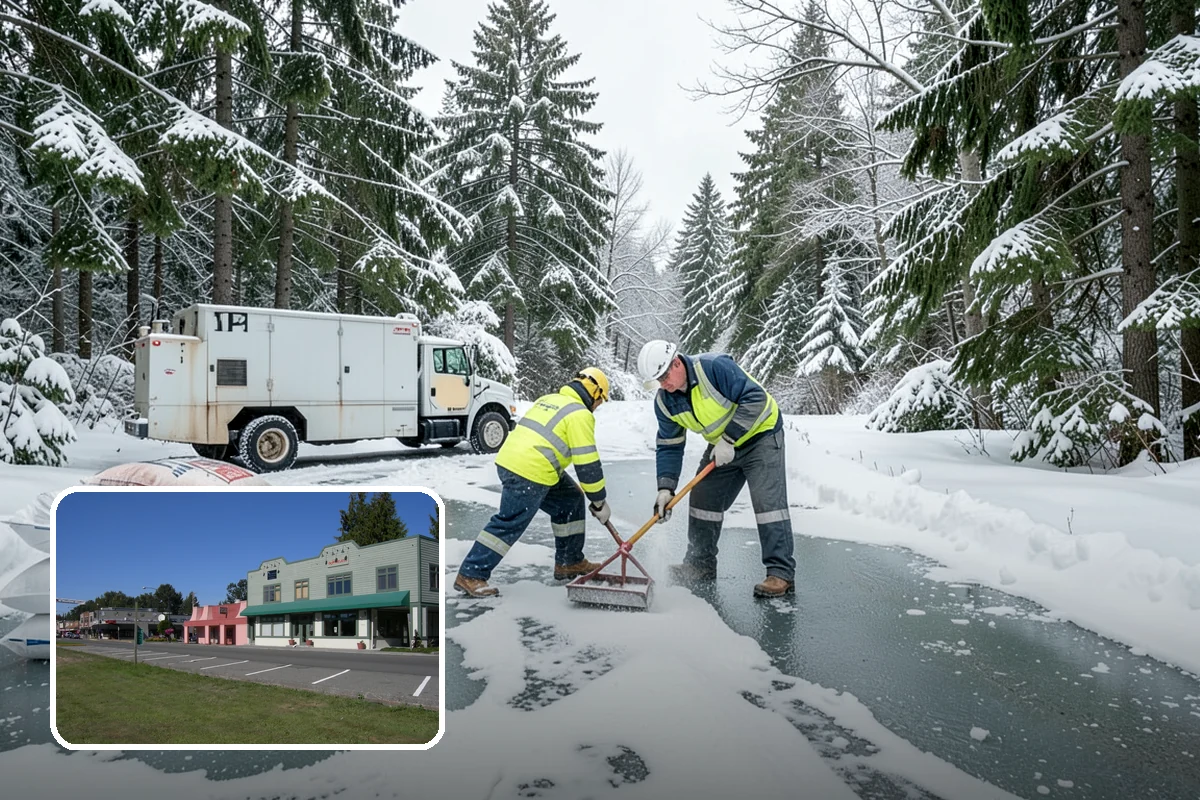 ADA Sidewalk Clearing in Snoqualmie, King County, WA - Maintains ADA-compliant accessible routes