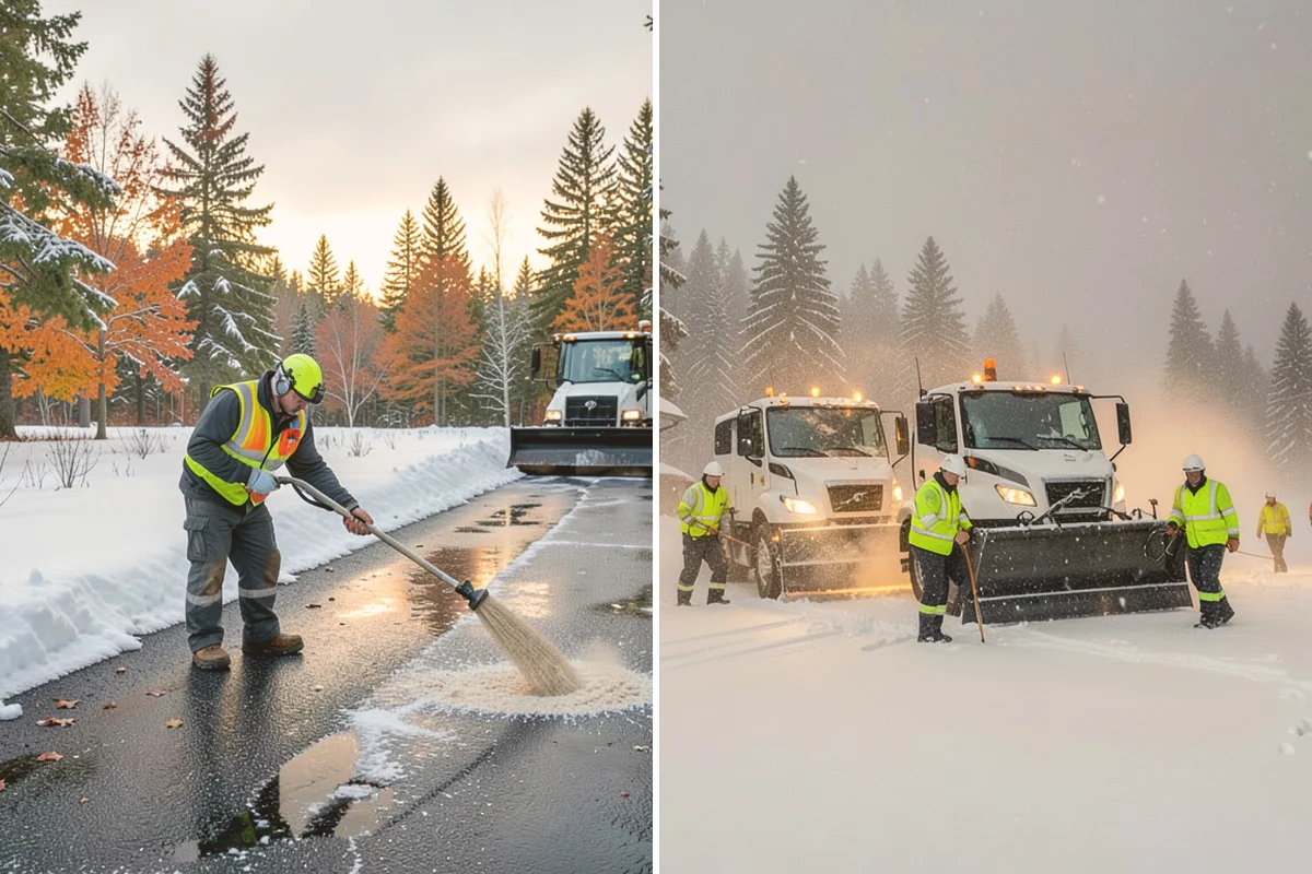 ADA Sidewalk Clearing in Stanwood, Snohomish County, WA - We identify curb ramps and accessible routes